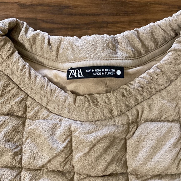 Zara Square Print Waffle Sweater - Picture 4 of 7